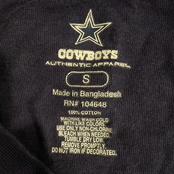 Dallas Cowboys Authentic Apparel short sleeve - Picture 2 of 2